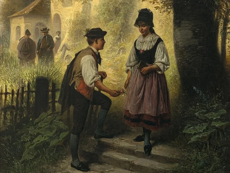 1848-Paul Wilhelm Meyerheim - Dopo la chiesa